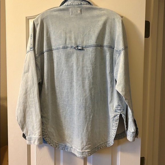 Dear John EUC Oversized Light Blue Shacket size S - Picture 7 of 7